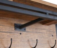 Wandgarderobe Regal ~ 24x75x24cm Wildeiche-Optik