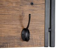 Wandgarderobe Regal ~ 24x75x24cm Wildeiche-Optik