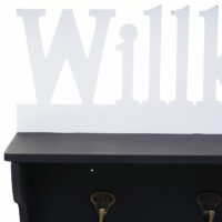 Wandgarderobe Regal Willkommen 30x60x13cm