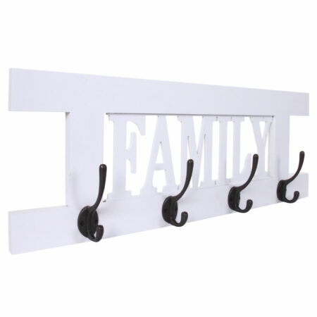 Wandgarderobe Vintage ~ weiss lackiert