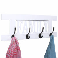 Wandgarderobe Vintage ~ weiss lackiert