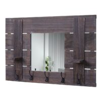 Wandgarderobe mit Spiegel Shabby Chic