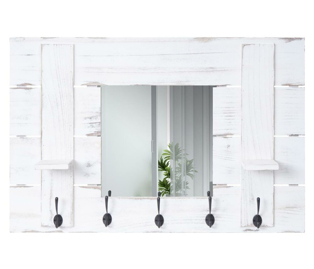 Wandgarderobe mit Spiegel Shabby Chic