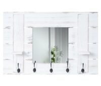 Wandgarderobe mit Spiegel Shabby Chic