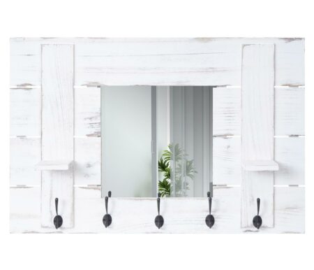 Wandgarderobe mit Spiegel Shabby Chic
