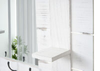 Wandgarderobe mit Spiegel Shabby Chic