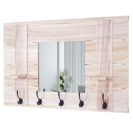 Wandgarderobe mit Spiegel Shabby Chic