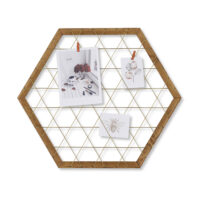 Memoboard Pinnwand Fotowand  Vingåker 60x52cm Gold