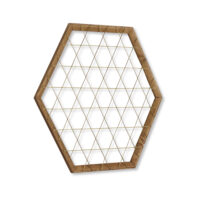 Memoboard Pinnwand Fotowand  Vingåker 60x52cm Gold