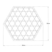 Memoboard Pinnwand Fotowand  Vingåker 60x52cm Weiss
