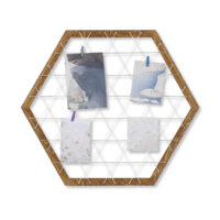 Memoboard Pinnwand Fotowand  Vingåker 60x52cm Weiss
