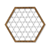 Memoboard Pinnwand Fotowand Vingåker 60x52cm Schwarz