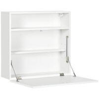 Wandklapptisch Schreibtisch mit Stauraum Klappbarer 64x20x60cm