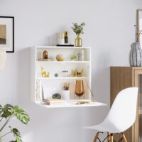 Wandklapptisch Schreibtisch mit Stauraum Klappbarer 64x20x60cm