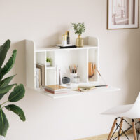 Wandklapptisch Schreibtisch mit Stauraum Klappbarer 77x20x41cm