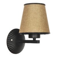 Wandleuchte Bacup 1xE27 Braun-Beige