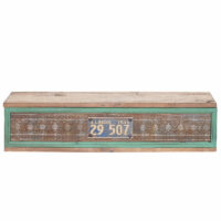 Wandregal HWC Hängeregal Holz massiv 65x16x13cm