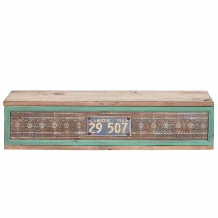 Wandregal HWC Hängeregal Holz massiv 65x16x13cm