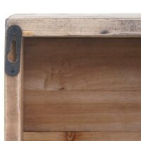 Wandregal HWC Hängeregal Holz massiv 65x16x13cm