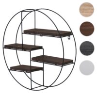 Wandregal HWC-K76 4 Regalböden Industrial 45x45x11cm