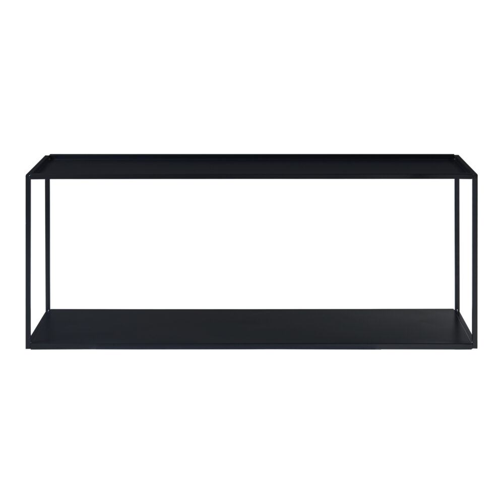 Wandregal Augusta Schwarz 90x25x35cm