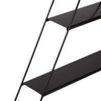 Wandregal Rougsø Pyramidenförmig Metall 59x70x10cm Schwarz