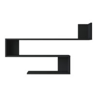 Wandregal Saint Paul Schwarz 120x14.5x71.5cm