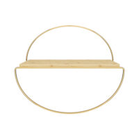 Wandregal Salem Goldfarben 39x16x17cm