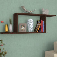 Wandregal Indianapolis Wengefarben 70x15x30cm