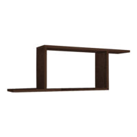 Wandregal Indianapolis Wengefarben 70x15x30cm