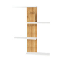 Wandregal Charlotte Saphir-Eiche/Weiss 78x17x10cm