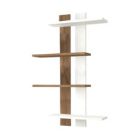 Wandregal Austin Walnuss-Optik/Weiss 70x17x100cm