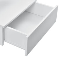Nachttisch 40x35x31 cm Hängeschrank mit Schublade Weiss