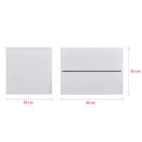 Nachttisch Amberg 40x29x30 cm Hängeregal mit 2 Schubladen