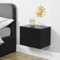 Nachttisch Amberg 40x29x30 cm Hängeregal mit 2 Schubladen