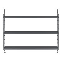 Modulares Wandregal Chicago Dunkelgrau