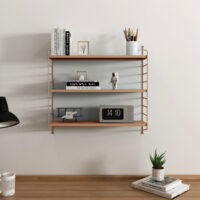 Modulares Wandregal Strängnäs Hellbraun matt