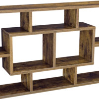 Wandregal Saputit 85x16x48cm Holz Dunkel