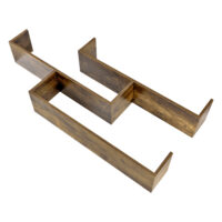 Wandregal Grimstad 119x18x55cm Dunkler Holzton