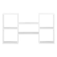 Wandregal Jacksonville Weiss 101x18x60cm mit 5 Ablagen