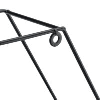 Wandregal Kaya 40x12x35cm Wabenförmig mit 3 Ablagen Schwarz