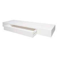 Wandregal Schweberegal 80x25x8cm weiss mit Schublade