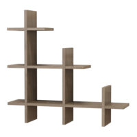 Wandregal Christiansfeld 80x80x20cm bis ca. 5 kg Walnuss