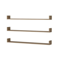 Wandregal-Set Arden 10x120x15cm Eiche. rustikal