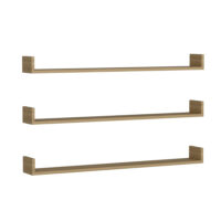 Wandregal-Set Arden 10x120x15cm Eiche