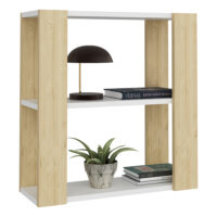 Wandregal Rakkestad 60x60x25.6cm Weiss/ Eiche