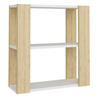 Wandregal Rakkestad 60x60x25.6cm Weiss/ Eiche