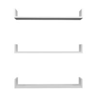 Wandregal Höganäs 3-tlg. 90x15x12cm Weiss