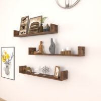 Wandregal Höganäs 3-tlg. 90x15x12cm Eichenoptik antik