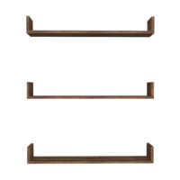 Wandregal Höganäs 3-tlg. 90x15x12cm Eichenoptik antik